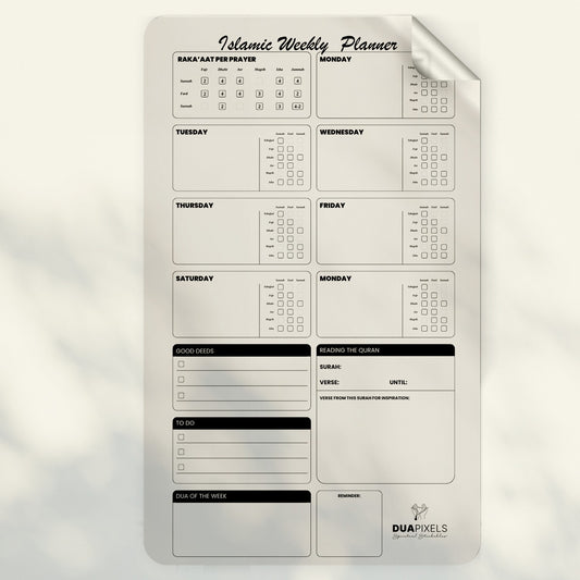 Islamic Weekly Planner