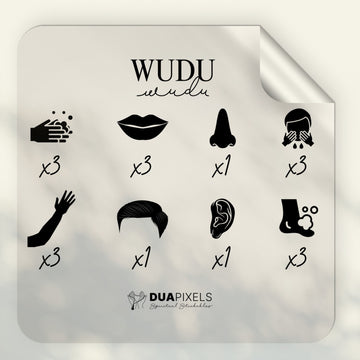 Wudu Steps with Symbols